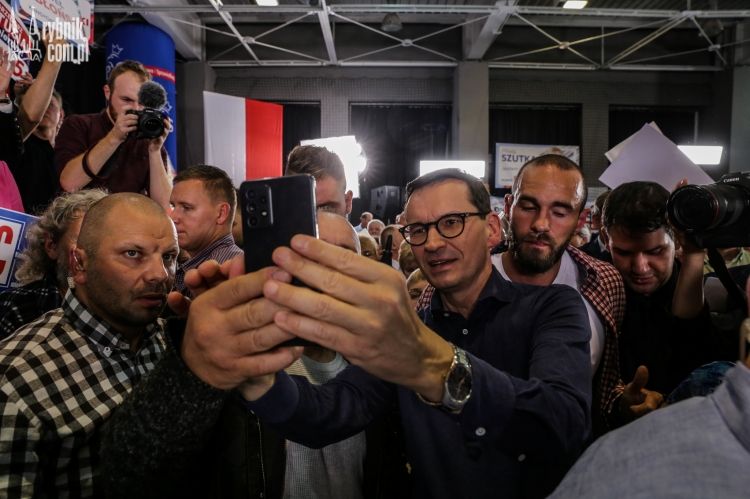 Mateusz Morawiecki w Rybniku: czy chcecie mieć tchórza za premiera? (zdjęcia, wideo), Dominik Gajda