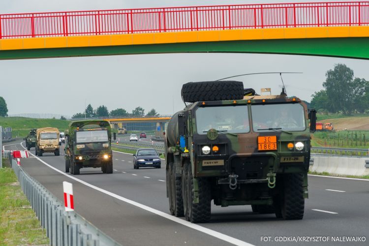 Rozpoczęły się ćwiczenia Saber Strike 22. Wojsko pojedzie m.in. autostradą A1, Krzysztof Nalewajko/GDDKiA