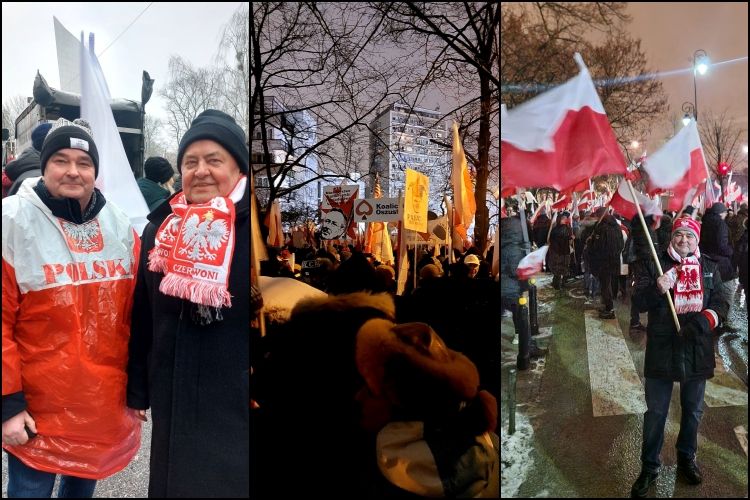 Politycy i radni z Rybnika na „Proteście Wolnych Polaków”. Byli aktywni w mediach społecznościowych (zdjęcia, wideo), Facebook