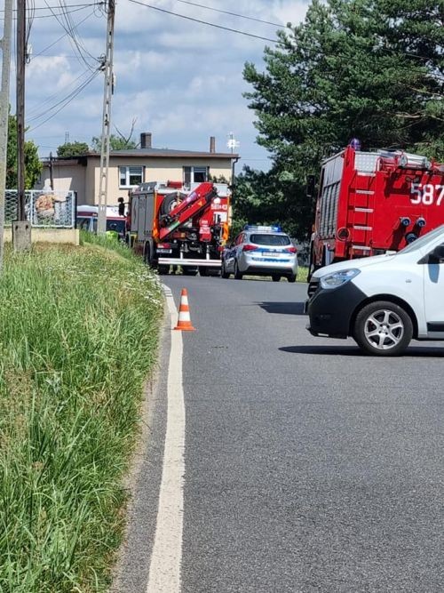 Wypadek na Racławickiej. Poszkodowany został motocyklista, Rybnik i okolice-Informacje drogowe 24H