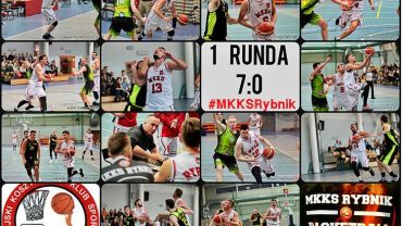 Koszykówka: MKKS Rybnik po zwycięstwie w Gliwicach wygrywa pierwszą rundę