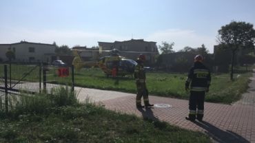 Wypadek w Ligocie. Przyleciał śmigłowiec LPR